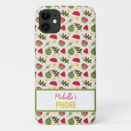 Capa Para iPhone 11 Coleção de padrões da fruta - Melancia