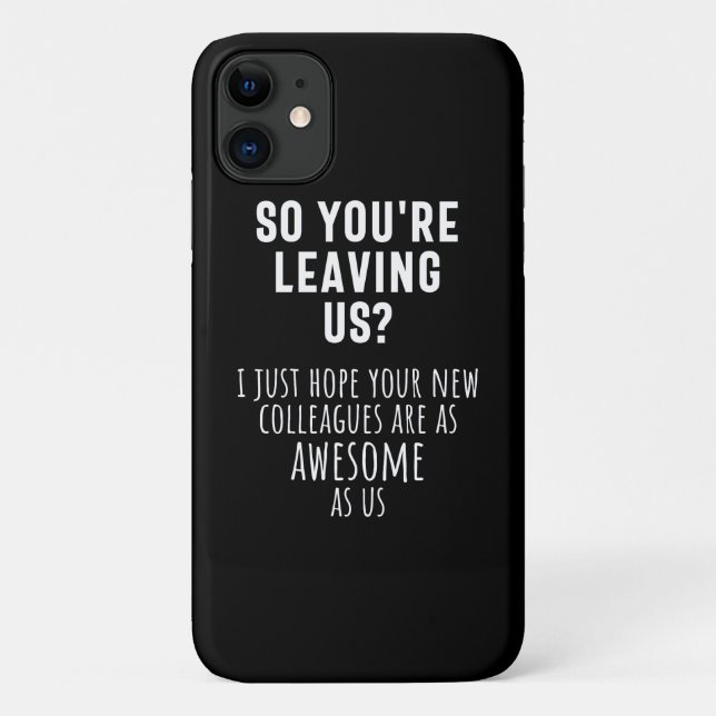 Capa Para iPhone 11 colega despedida, aposentada, colega de trabalho,  (Verso)