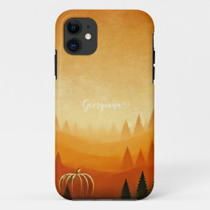 Capa Para iPhone 11 Colheita Automática de Pumpkin Personalizada