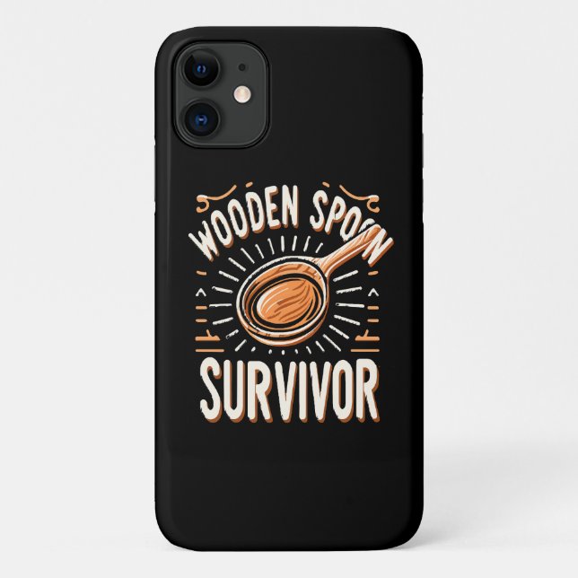 Capa Para iPhone 11 Colher de pau Sobrevivente (Verso)