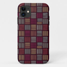 Capa Para iPhone 11 Colorful Lines Squared