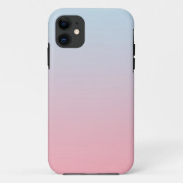 Capa Para iPhone 11 Colorida Gradiente Moderno Ombre Pastel PInk Azul