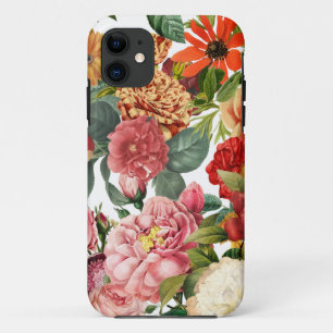 Capa Para iPhone 11 Colorida pedônia e jardim de colheita de rosa