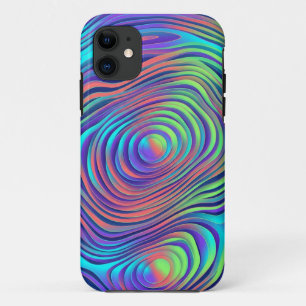 Capa para iPhone 11 com Padrão de Redemoinho Abstr