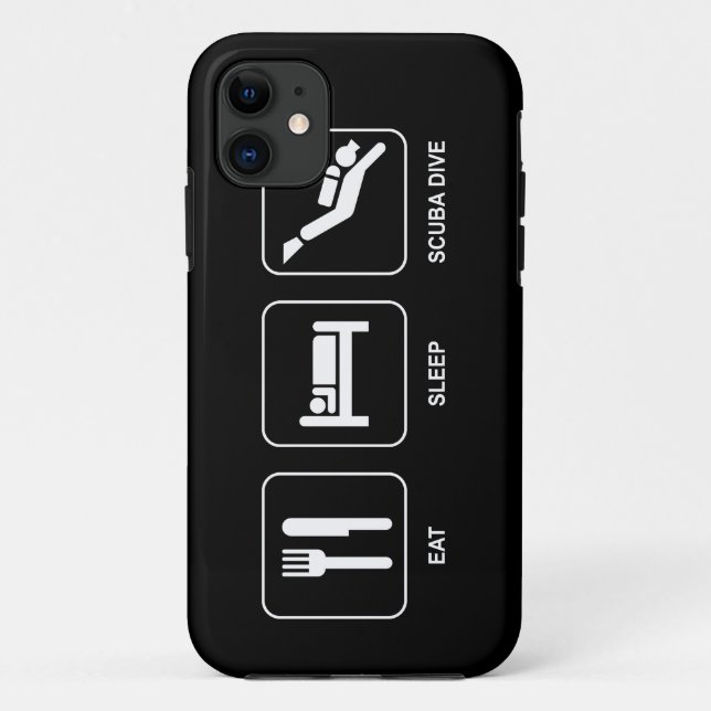 Capa Para iPhone 11 Coma A Unidade Scuba Sleep (Verso)