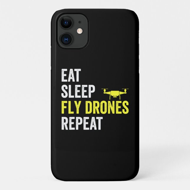 Capa Para iPhone 11 Coma Drones com mosca do sono Repetir Piloto do Dr (Verso)