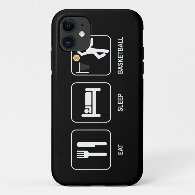 Capa Para iPhone 11 Coma o basquetebol do sono (Verso)