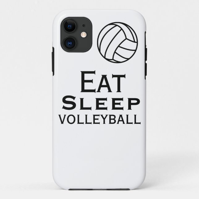 Capa Para iPhone 11 Coma. Sono. Caso do voleibol (Verso)