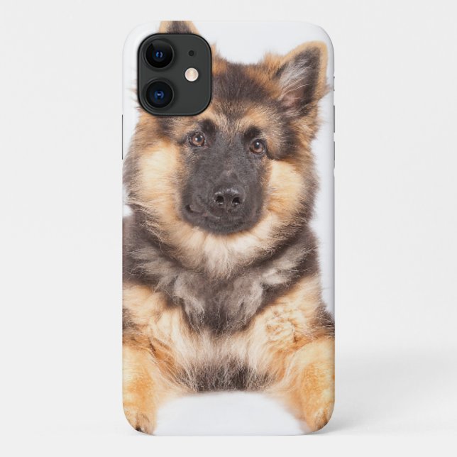 Capa Para iPhone 11 Combinação de German shepherd de Collie de Borda (Verso)