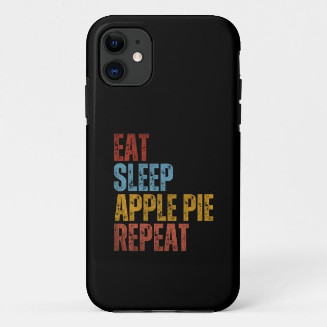 CAPA PARA iPhone 11 COMER DORMIR TORTA DE MAÇÃ REPETIR (Verso)