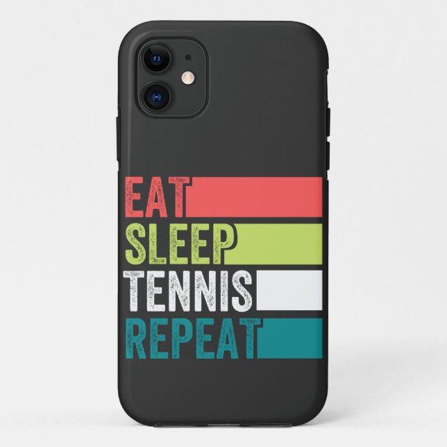 Capa Para iPhone 11 comer tênis de dormir repetir (Verso)
