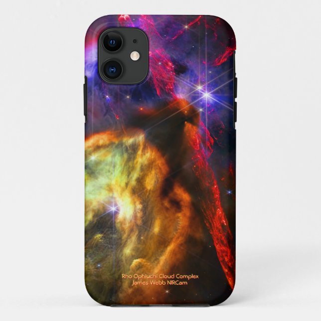 Capa Para iPhone 11 Complexo de Nuvem Rho Ophiuchi - James Webb NIRCam (Verso)