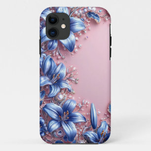 Capa Para iPhone 11 Composição floral decorada