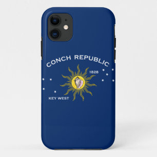 Capa Para iPhone 11 Conch Republic Flag Key West Florida