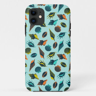 Capa Para iPhone 11 Conchas marinhas coloridas