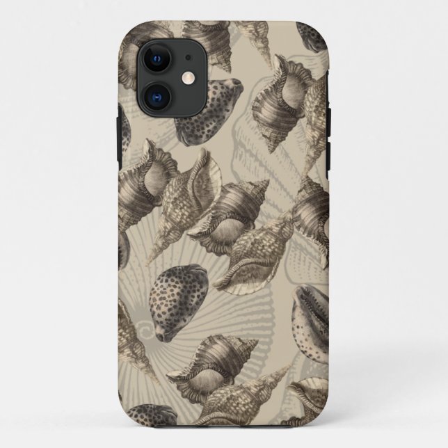 Capa Para iPhone 11 Conchas marítimas (Verso)