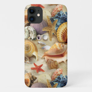 Capa Para iPhone 11 Conchas marítimas na praia