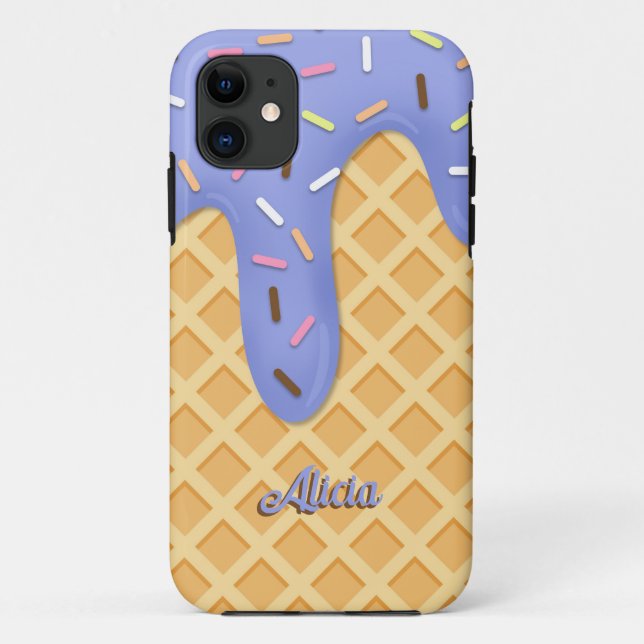 Capa Para iPhone 11 Cone de Waffle (Verso)