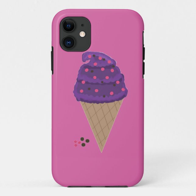Capa Para iPhone 11 Cone sorvete (Verso)