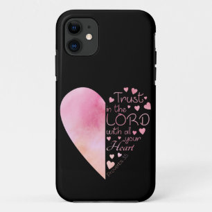 Capa Para iPhone 11 Confiança de fé no coração das mulheres crist