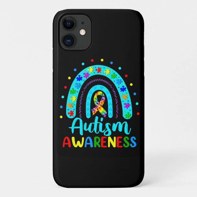 Capa Para iPhone 11 Consciência do Autismo (Verso)