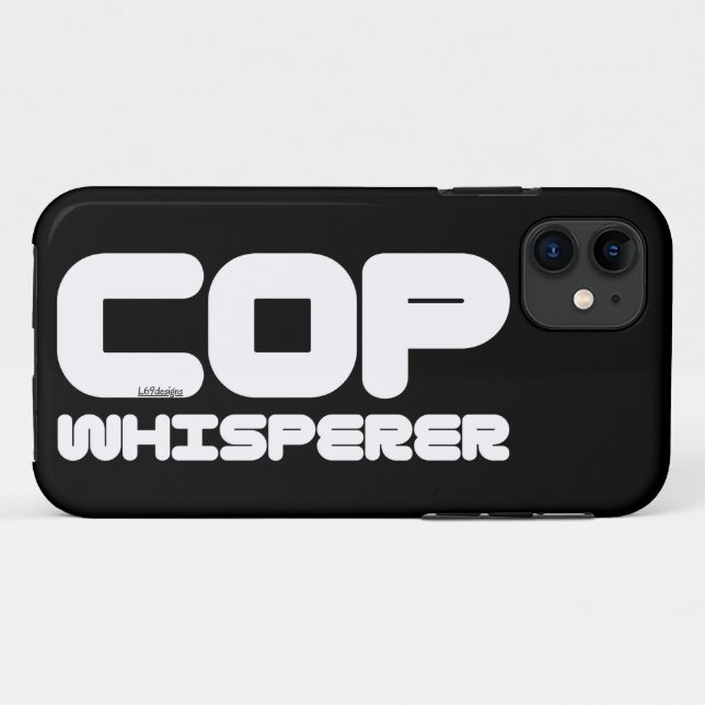 Capa Para iPhone 11 COP WHISPERER, ideia de presente de auditoria engr (Verso (horizontal))