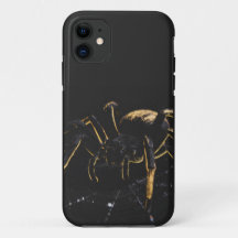 Coque de Téléphone Araignée Mystique Noir et Or