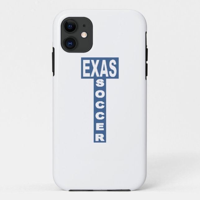 Capa Para iPhone 11 Coque iPhone/iPad   TEXAS  SOCCER  (Verso)