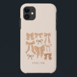 Capa Para iPhone 11 Coquette Girly Arcos Terracotta<br><div class="desc">Coquete e capa de telefone branca com ilustração desenhada à mão de arcos de terracota.</div>