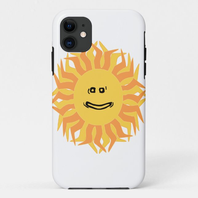 Capa Para iPhone 11 Cor Alterável Gráfico do Sol Smilha BG (Verso)