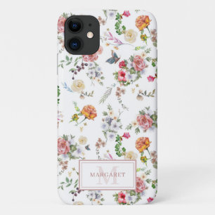 Capa Para iPhone 11 Cor Flórida Flórida Rosa Rosa de Jardim, Coloração