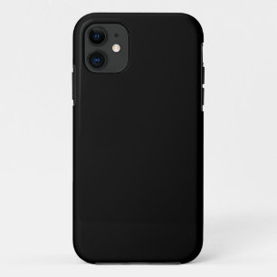 Capa Para iPhone 11 Cor Preta Sólida