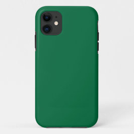 Capa Para iPhone 11 Cor Sólida Verde do Frasco | Clássico | Elegante
