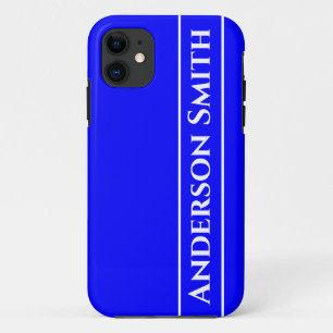 Capa Para iPhone 11 Cor Sólido Azul Neon