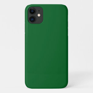 Capa Para iPhone 11 Cor Verde Escuro Floresta Moderno Cor Sólida