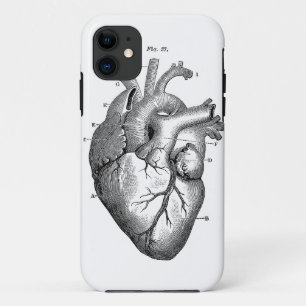 Capa Para iPhone 11 Coração anatômico preto