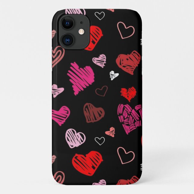 Capa Para iPhone 11 CORAÇÃO colorida (Verso)