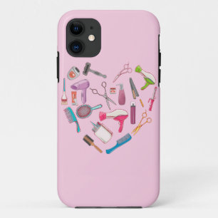 Capa Para iPhone 11 Coração da Ferramenta Hairdresser Hairstylist