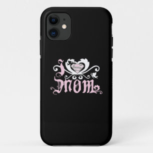 Capa Para iPhone 11 Coração Mamãe Rosa
