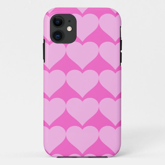 Capa Para iPhone 11 Corações Rosa,Amor Incondicional_ (Verso)