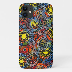 Capa Para iPhone 11 Corais Ovalos Vivos Coloridos Original Abstrato Ar