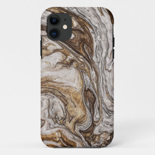 Capa Para iPhone 11 cores marrons líquidas glamour 001