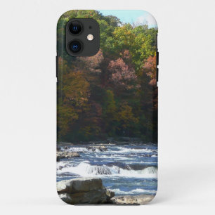 Capa Para iPhone 11 Corredeiras do rio Ohiopyle no outono da Pensilvân