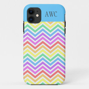 Capa Para iPhone 11 Corredor do arco-íris moderno, moderno e legal