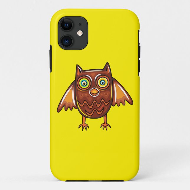 Capa Para iPhone 11 Coruja bonito (Verso)