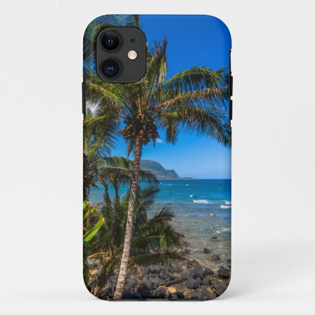 Capa Para iPhone 11 Costa tropical (Verso)