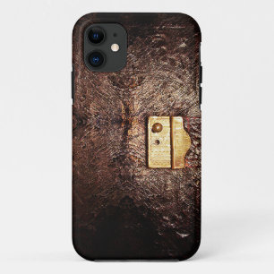 Capa Para iPhone 11 Couro do vintage