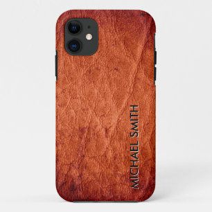 Capa Para iPhone 11 Couro Marrom