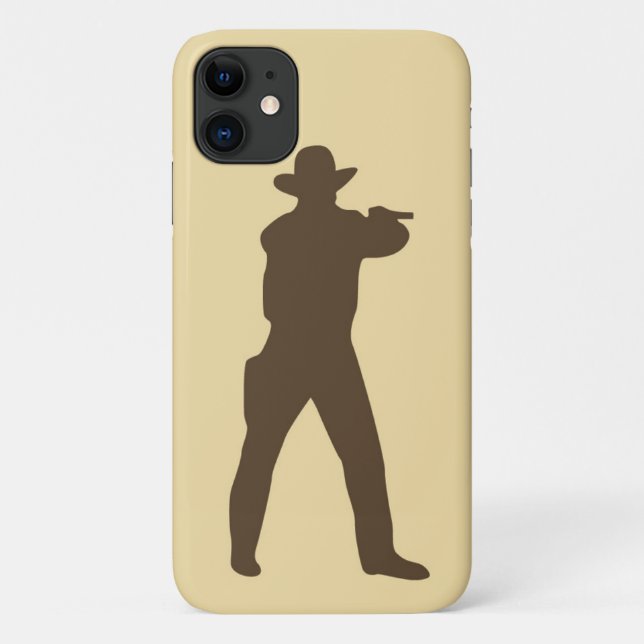 Capa Para iPhone 11 Cowboy Silhouette (Verso)