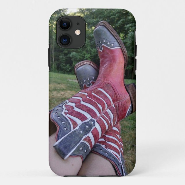 Capa Para iPhone 11 Cowgirl Boots (Verso)